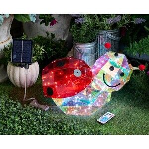 Jennings Solar Holographic Garden Friend with Remote - Lady Bug